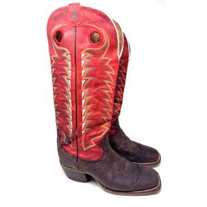 Tony Lama Boots Dusky Bonham Men's Size 10 Western Red Leather Cowboy Boots